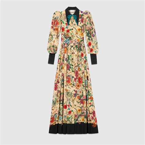 gucci floral gown|gucci long sleeve lace dress.